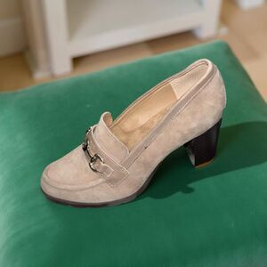 GIANI BERNINI Porshaa Memory Foam Block Heel Loafer Pumps 8.5 Macys Exclusive